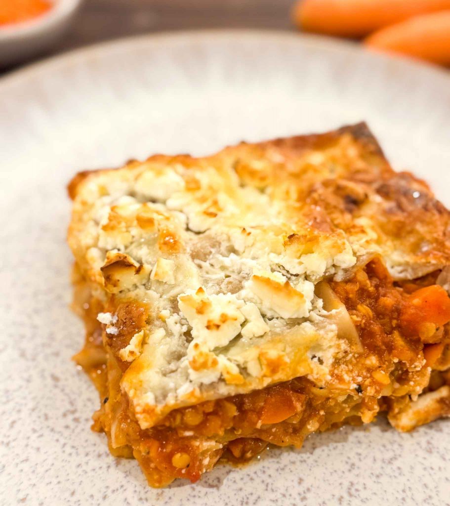 Vegetarische Linsen Lasagne