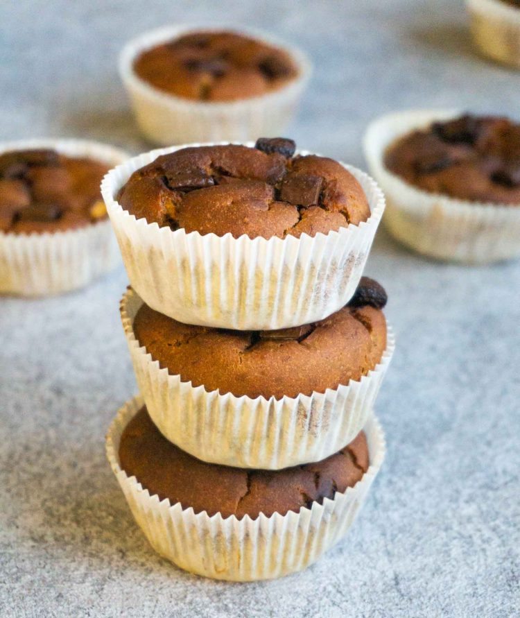 Protein Muffins mit Banane [ohne Zucker] Reiseschmaus
