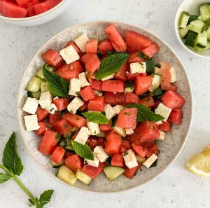 Wassermelonen Feta Salat Rezept