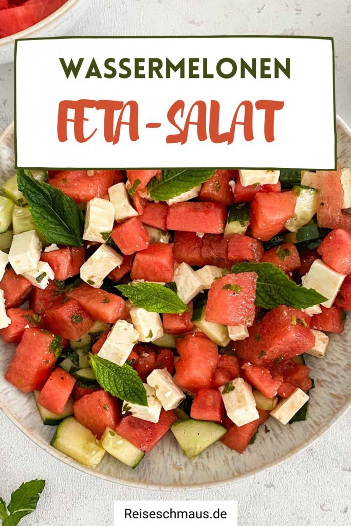 Wassermelonen Feta Salat Rezept Speichern Pin 