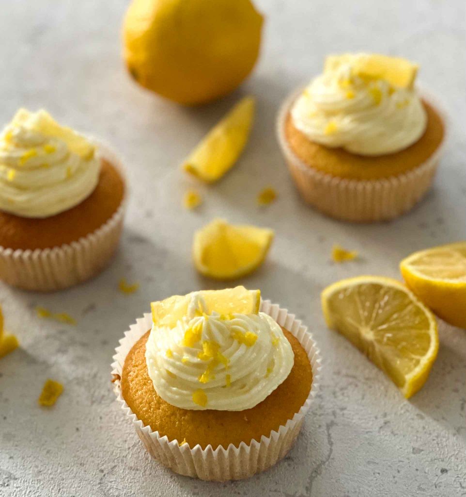 Erfrischende Zitronen Cupcakes 