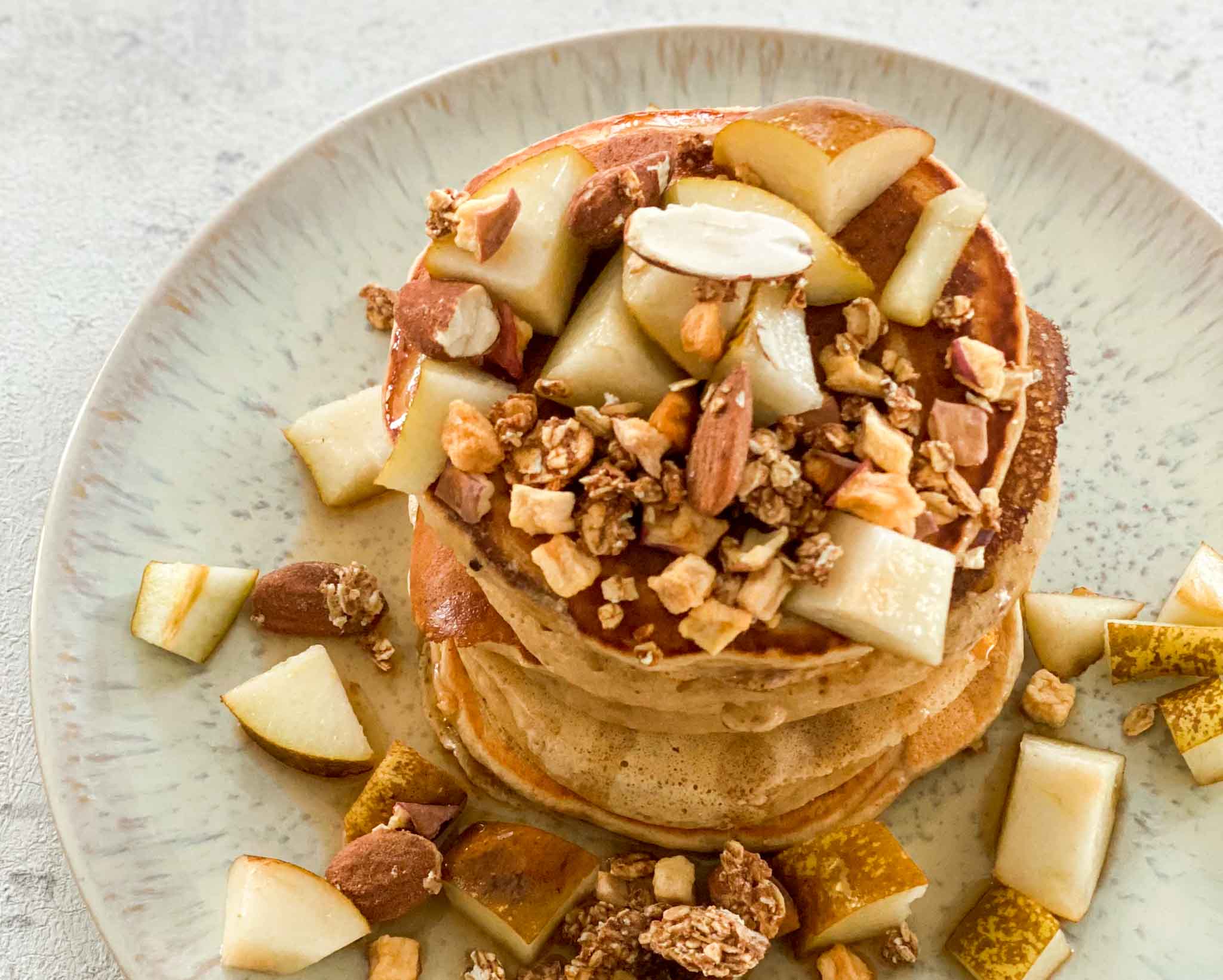 Einfache Zimt Pancakes ohne Ei [vegan]