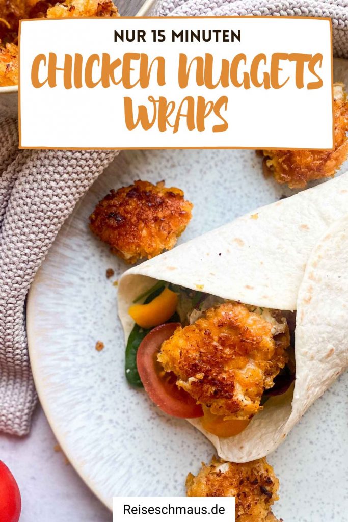 Chicken Nuggets Wraps Pin