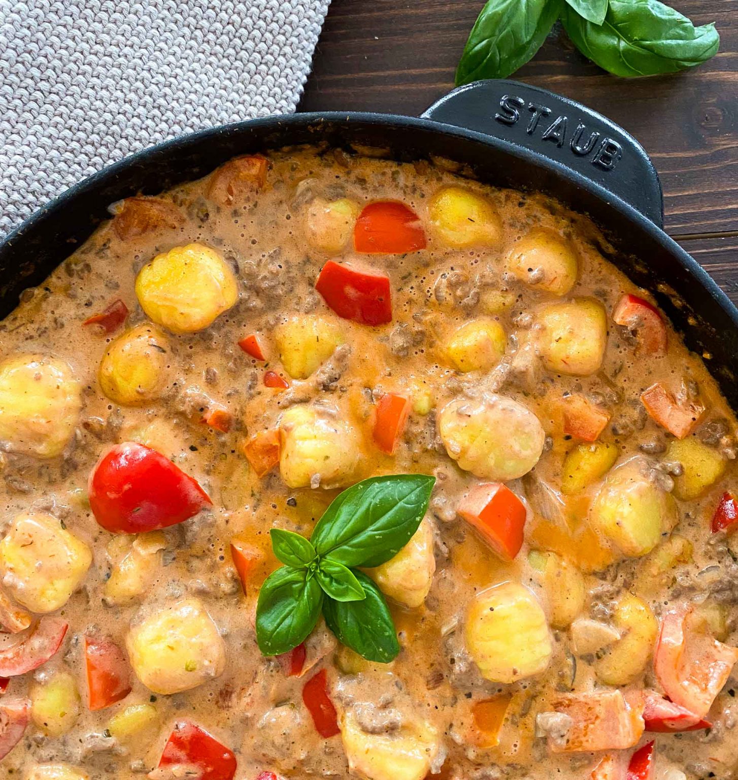 Gnocchi Pfanne mit Hackfleisch [nur 20 Minuten]