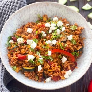 Schnelle Reispfanne mit Gemüse Rezept