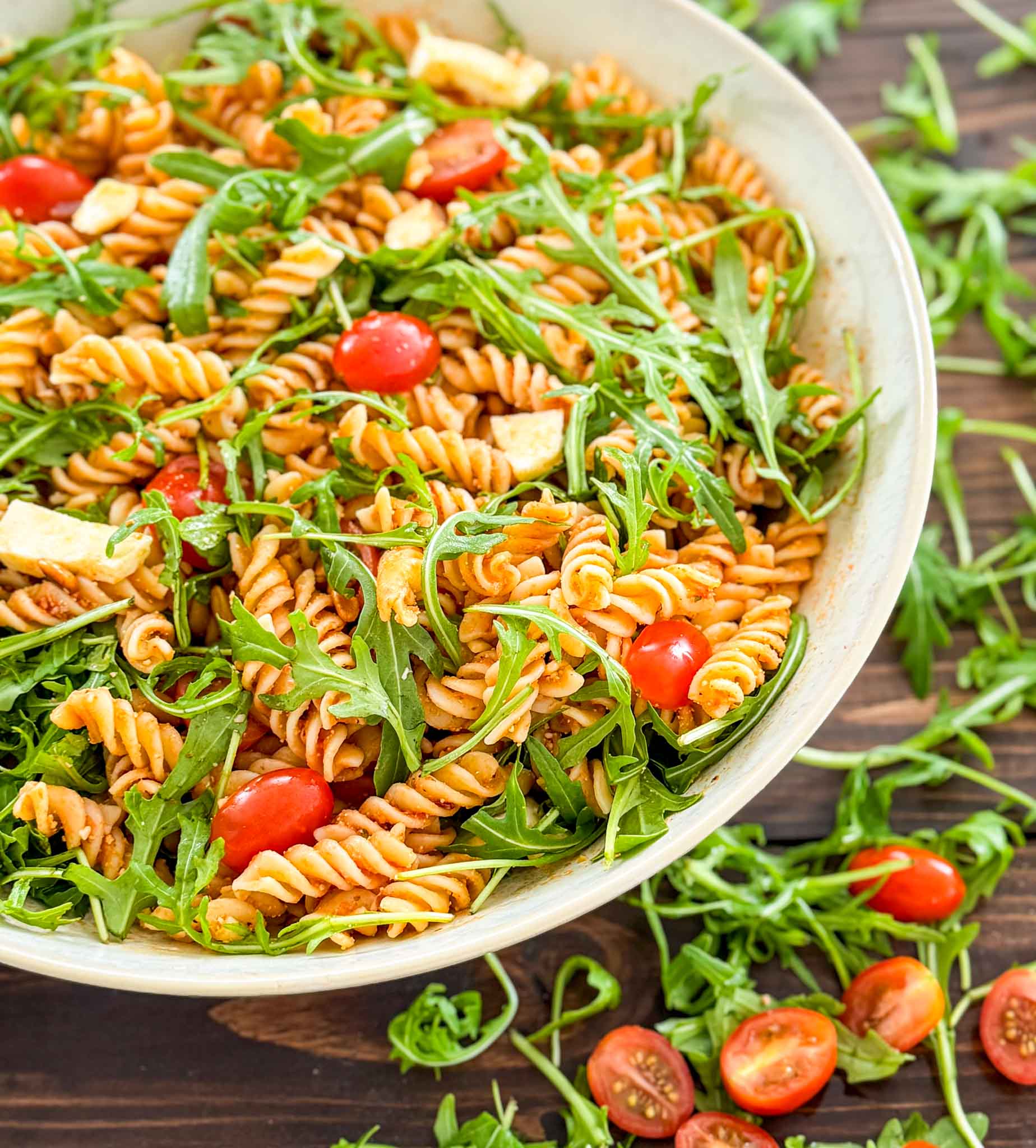 Schneller Nudelsalat mit Pesto
