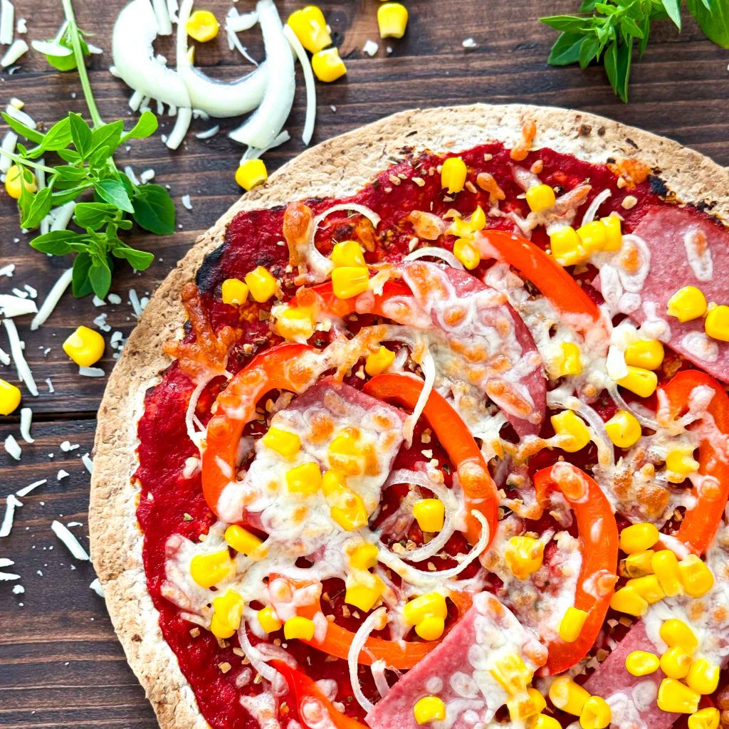 Blitz Pizza mit Tortilla Wrap
