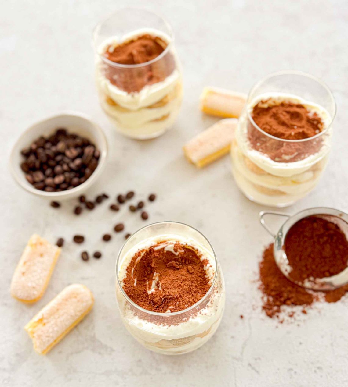 Tiramisu im Glas ohne Ei (schnelles Dessert) Tiramisu im Glas ohne Ei (schnelles Dessert)