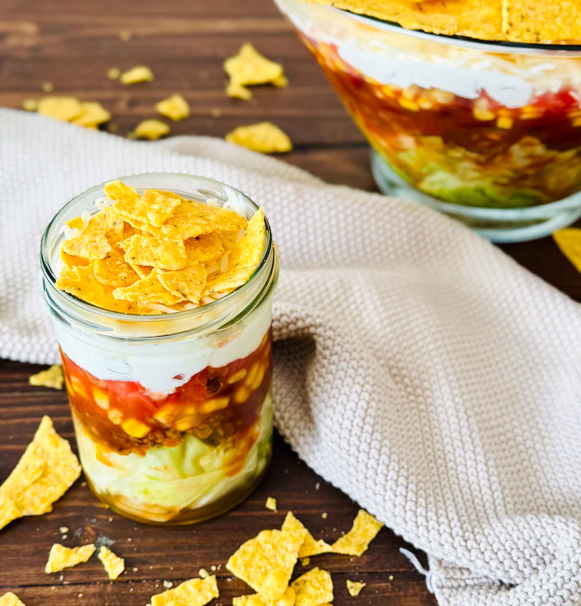 Schneller Taco Salat mit Hackfleisch