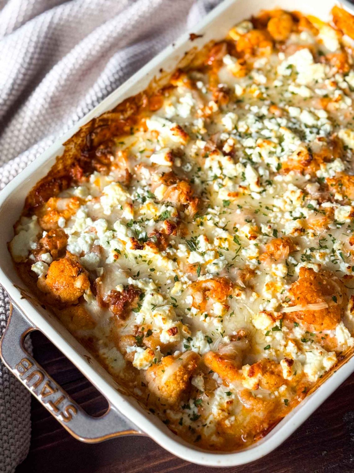 Blumenkohl-Hack-Auflauf mit Feta 1 Blumenkohl Hackfleisch Auflauf