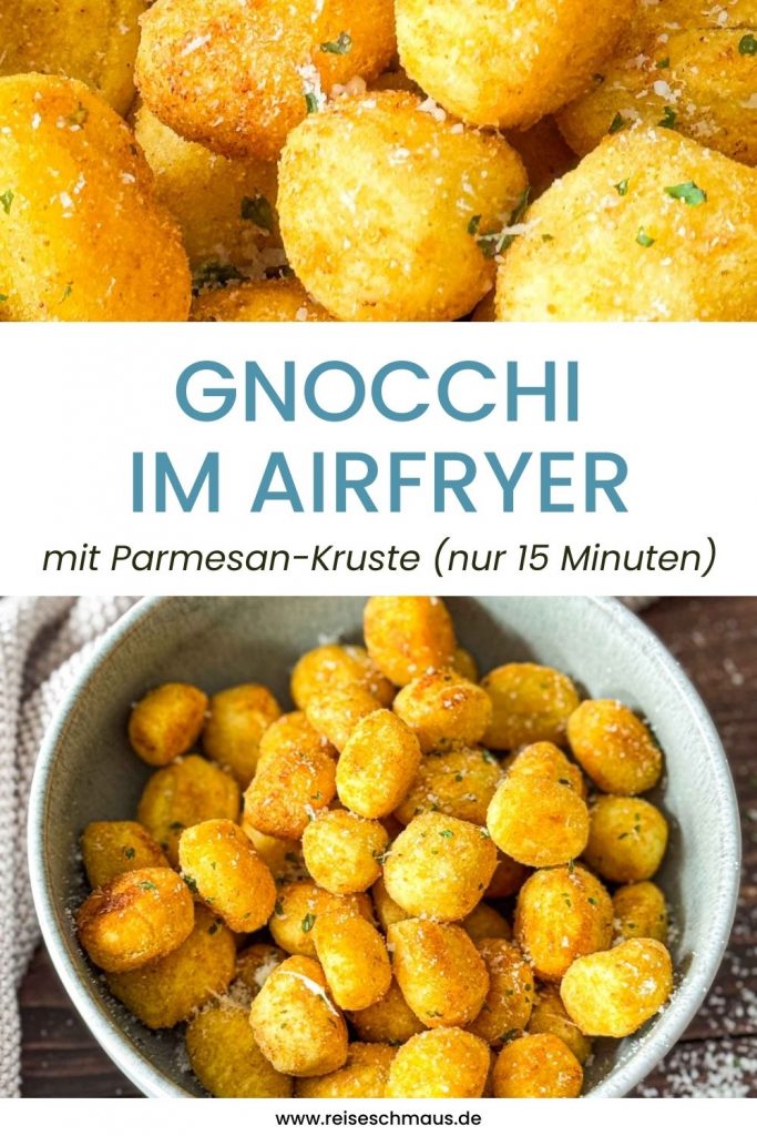 Knusprige Gnocchi aus der Heißluftfritteuse 6 Gnocchi Airfryer Rezept Pin