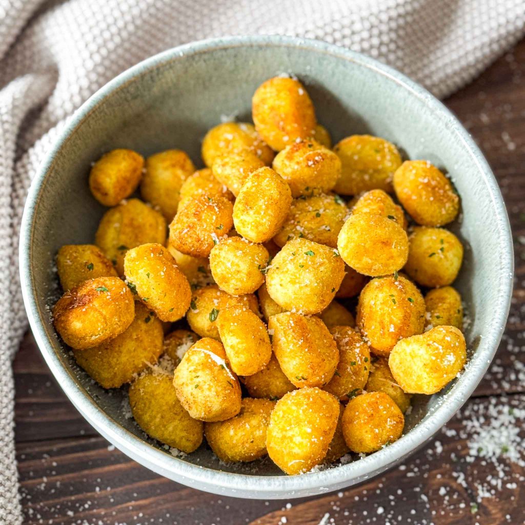 Knusprige Gnocchi aus der Heißluftfritteuse 2 Gnocchi Heißluftfritteuse Rezept