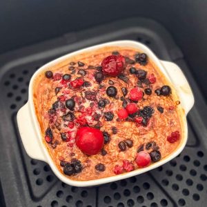 Baked Oats Heißluftfritteuse Rezept Frühstück