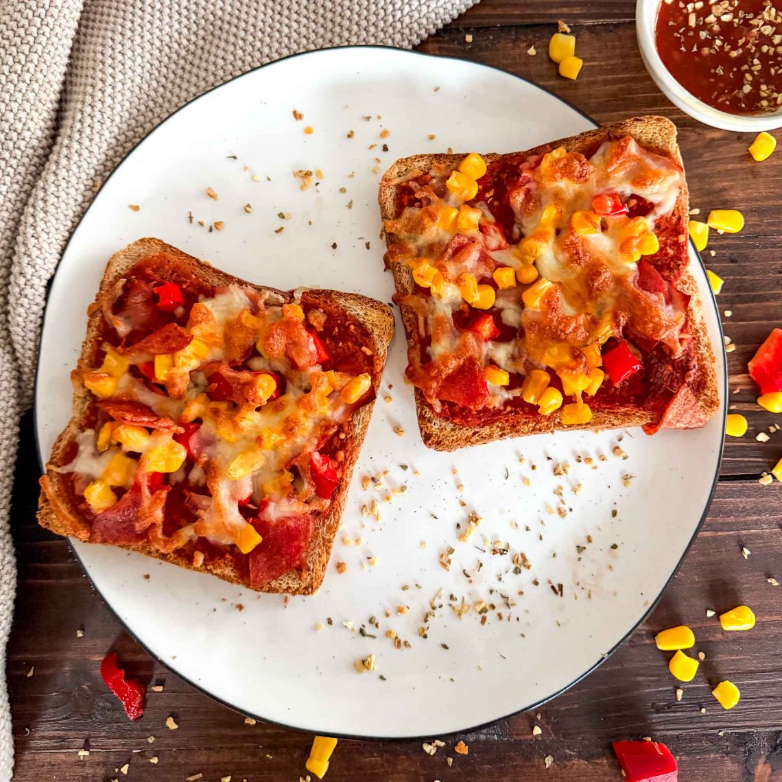 Airfryer Pizza Toast Rezept