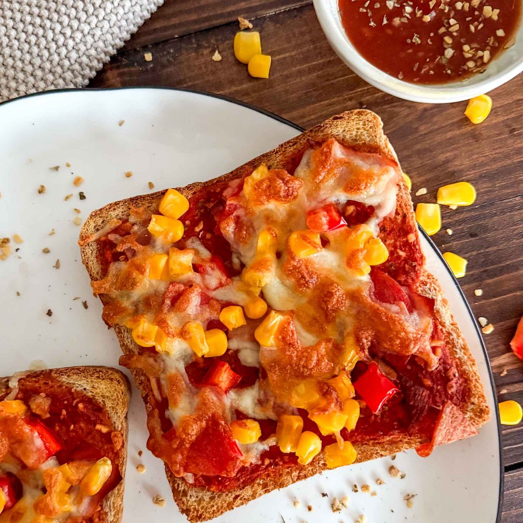 Pizza-Toast Heissluftfritteuse Rezept