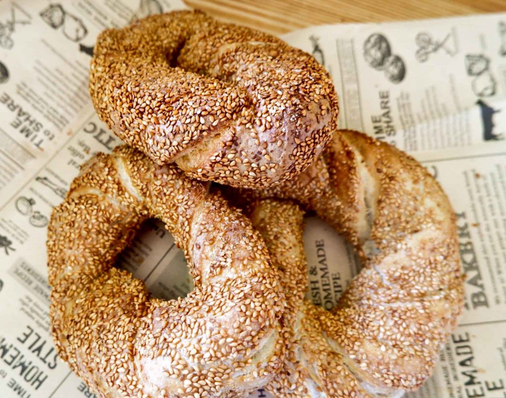 Simit (türkische Sesamkringel) 6 Türkische Sesamringe Simit