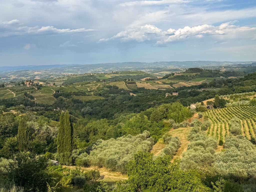 Toskana-Rundreise: Die perfekte Route für 7 Tage 13 Ausblick vom Restaurant Le Vecchie Mura