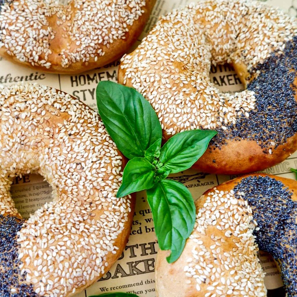 Bagels aus der Heißluftfritteuse 4 Bagels Airfryer