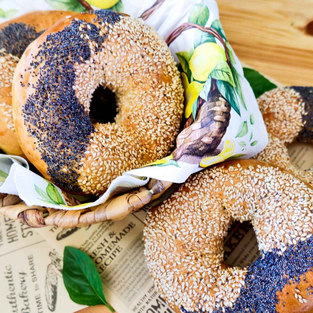 Bagels aus der Heißluftfritteuse 5 Bagels Rezept