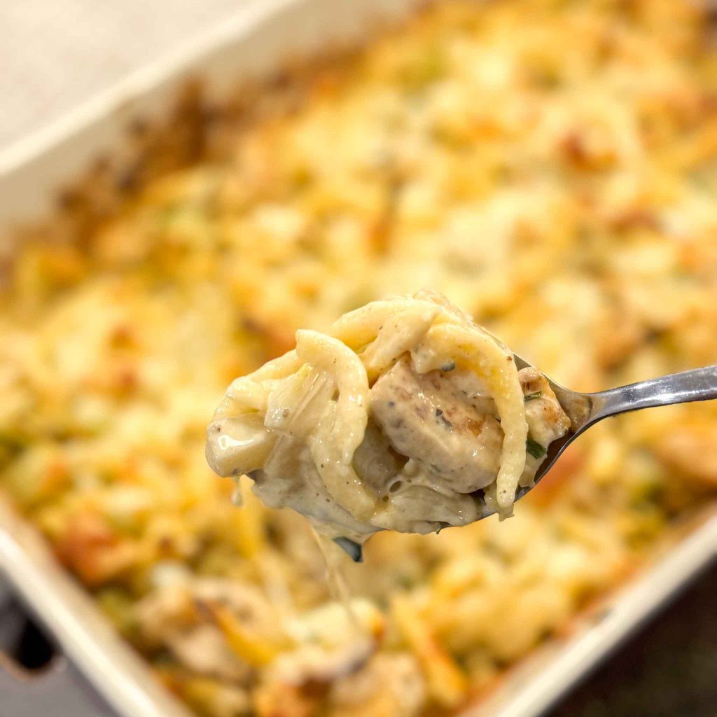 Cremiger Hähnchen-Spätzle-Auflauf mit Kohlrabi 5 Cremiger Spätzleauflauf