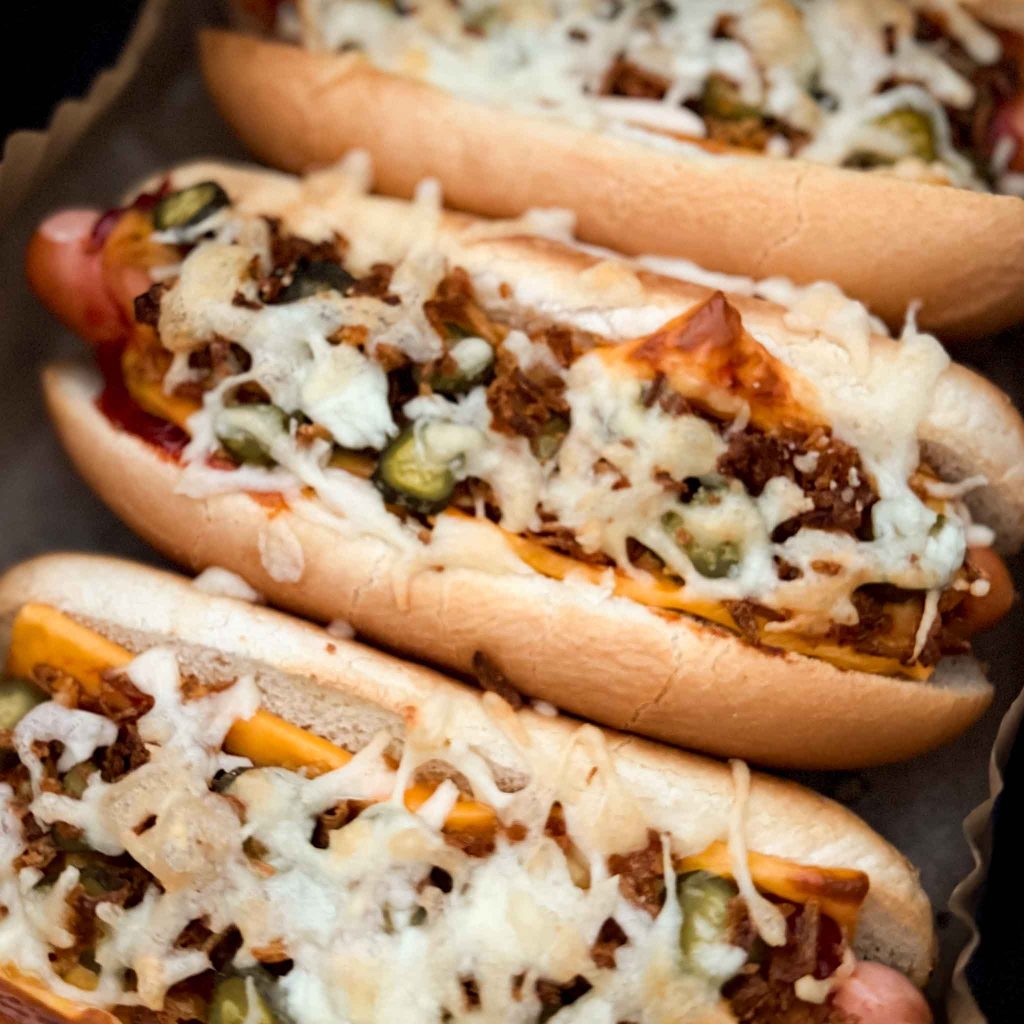 10 Minuten Airfryer Hot Dogs 5 Hot Dogs im Airfryer